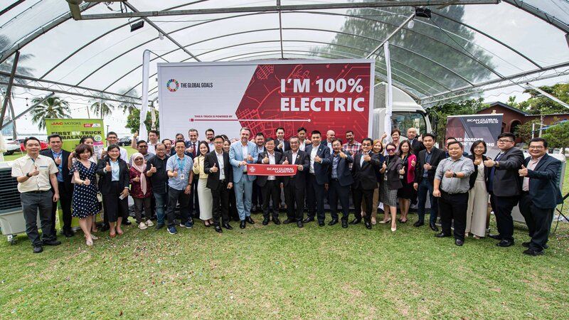 Scan Global Logistics launched first electric truck service between Malaysia and Singapore.